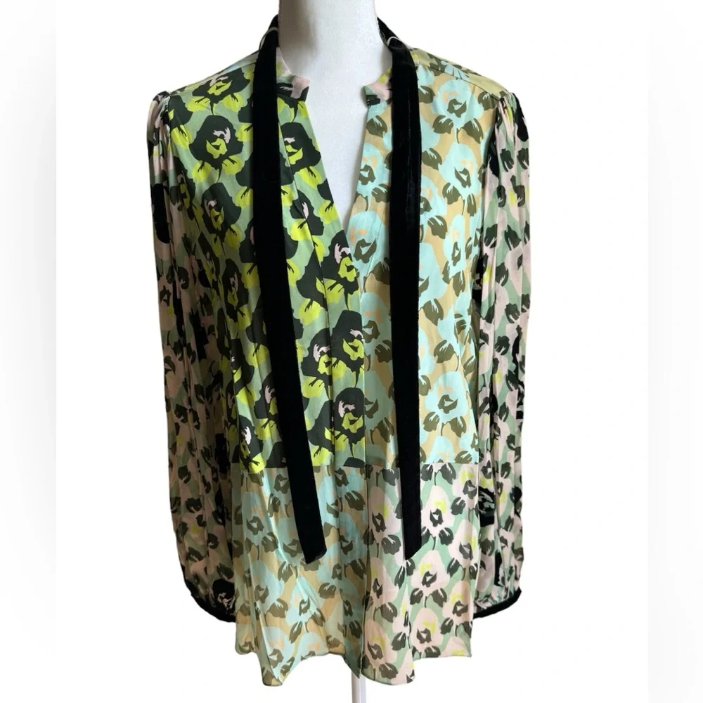 Dorothee Schumacher Silk Floral Print Blouse NWOT - Picture 1 of 9